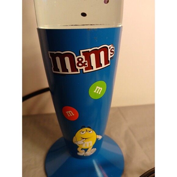 M & M`s Glitter Glow Lava Lamp 2011 Retro Light Works/ With Bulb Tested Works - Picture 14 of 16